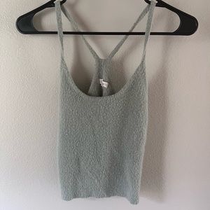 Fuzzy Cropped tank top